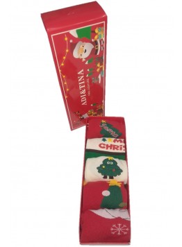 Set de 5 sosete, Santa Present, Copii, Mouse 3 X Tree